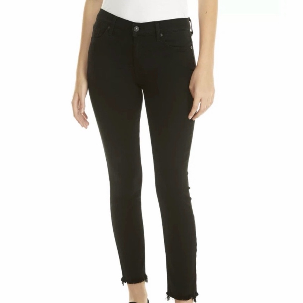7 FOR ALL MANKIND ROXANNE Black Skinny Jeans - Size 31